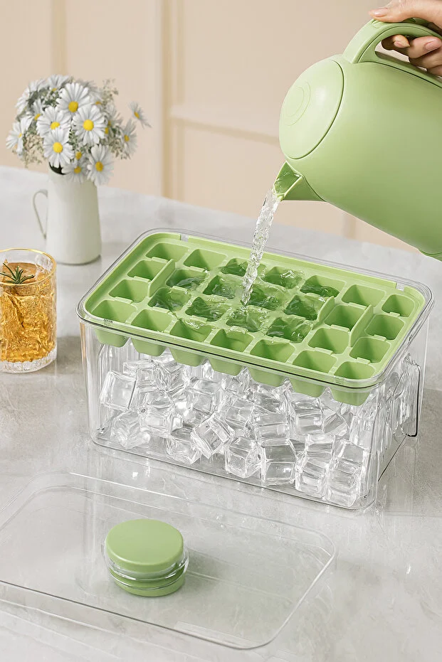 Yeni Nesil Basmalı Çift Buz Kalıbı Buzluk – Kapaklı Saklama Kutulu 28 28 56 Bölmeli 10x20 Cm Yeni Nesil Basmalı Çift Buz Kalıbı Buzluk – Kapaklı Saklama Kutulu 28 28 56 Bölmeli 10x20 Cm